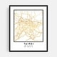 Taipei Taiwan Taipei Street Map Maps Minimal Urban Art Print/Poster ...