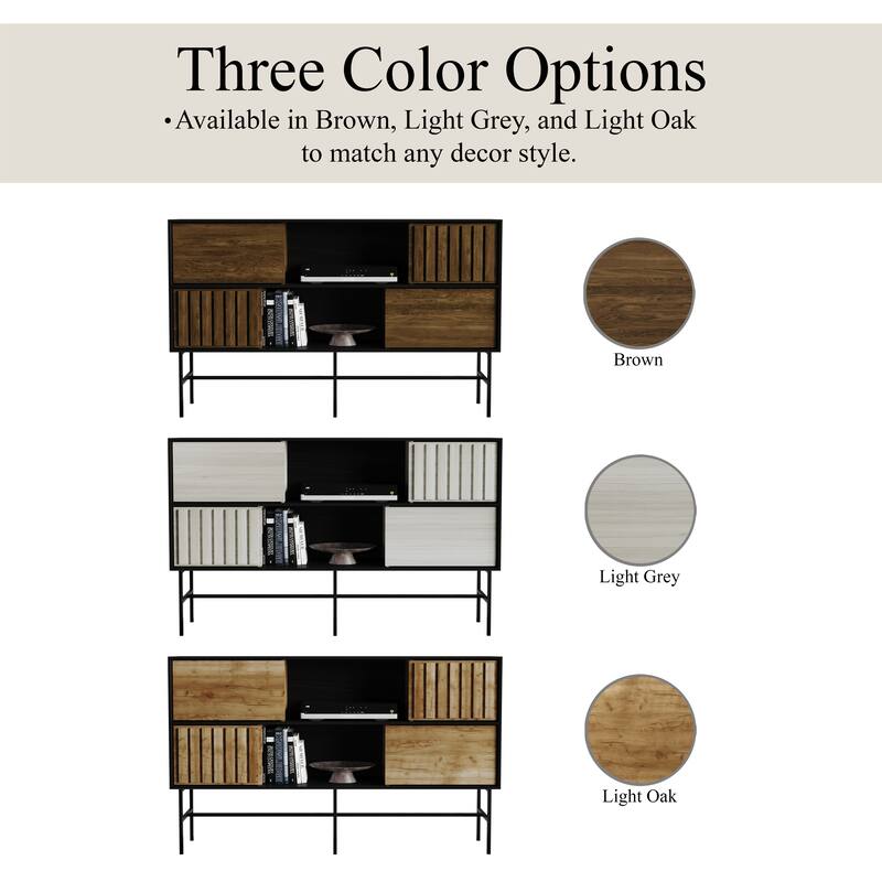 CraftPorch Modern Wooden TV Stand Console