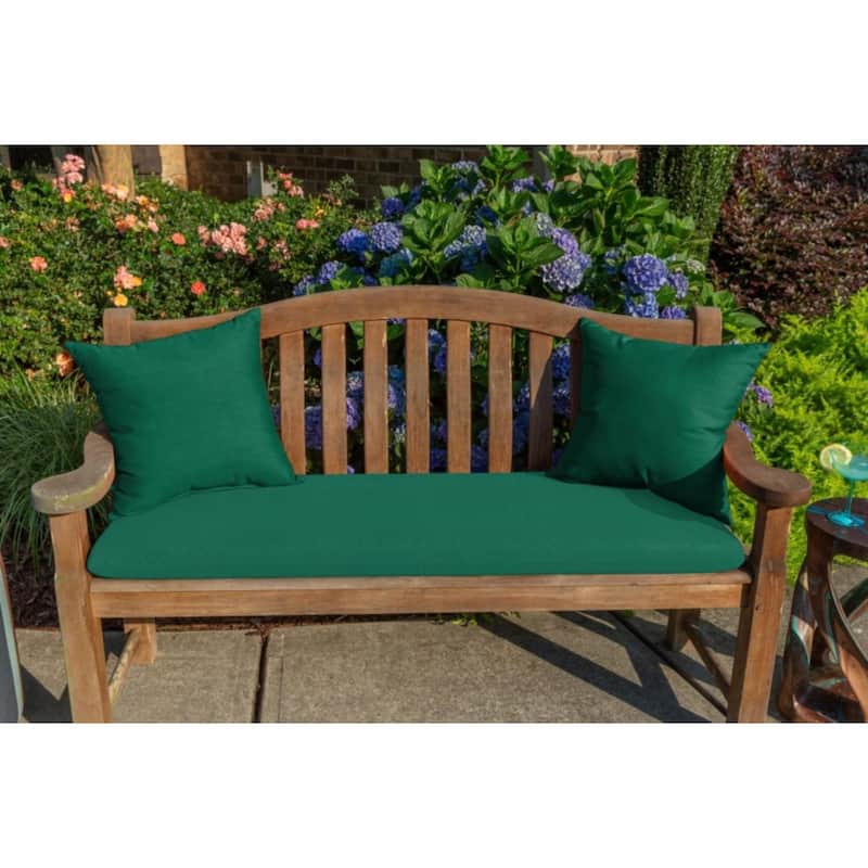Sunbrella Solid Fabric 1-Piece Indoor/Outdoor Square Throw Pillow, 15"W x 15"L