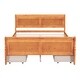 preview thumbnail 3 of 34, Full Size Wood Platform Bed with 4 Drawers, Elegant Design, Solid Wood Construction, No Box Spring Needed