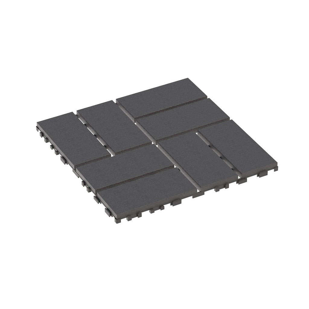 Plastic Interlocking Deck Tiles,44 Pack Patio Deck Tiles,12"x12" Square Waterproof Outdoor All Weather Use, Patio Decking Tiles