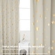 preview thumbnail 49 of 54, Deconovo Gold Star Foil Room Darkening Curtains for Kids 2 Panels