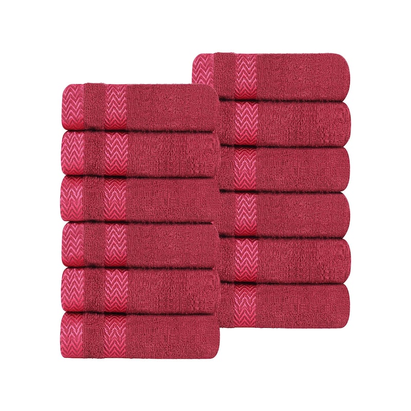 Superior Hays Cotton Medium Weight Face Towel Washcloth Set of 12