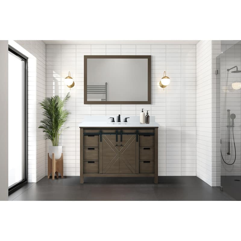 Marsyas 48 in W x 22 in D Ash Grey Bath Vanity