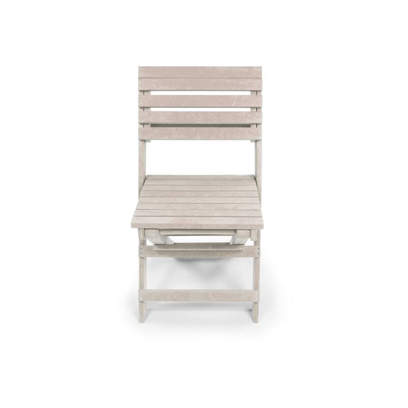 Las Cabos Fully Assembled All-Weather Outdoor Folding Bistro Set - 3-piece