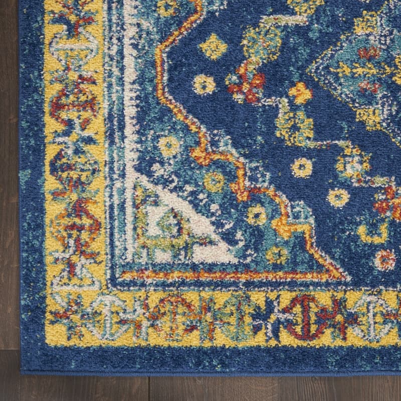 Duvuf Power Loomed Geometric Modern Low Pile Area Rug By HomeRoots - 87' X '63' X '0.25