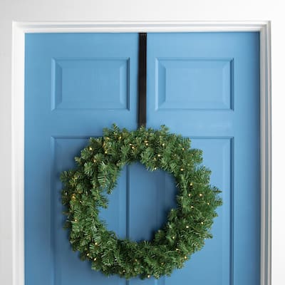 Adjustable Over the Door Metal Christmas Wreath Hanger - 15" to 25"