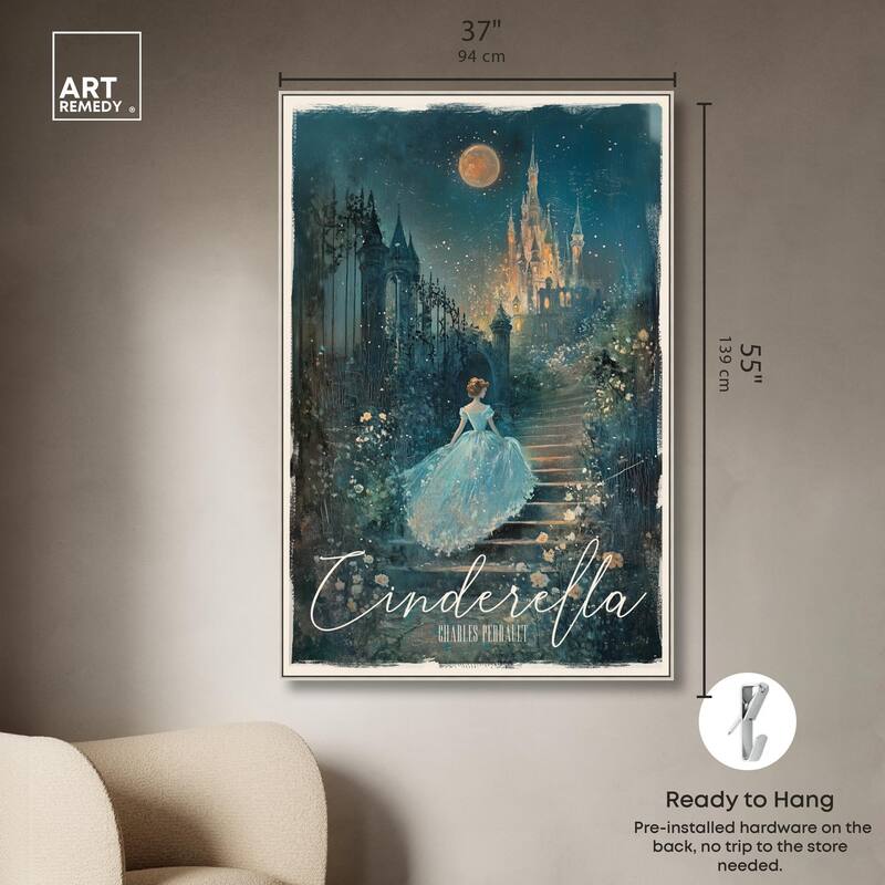 Classic Cinderella Canvas by Art Remedy