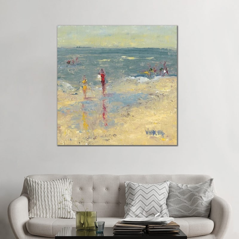 iCanvas "Impasto Beach Day I" by Marilyn Wendling Canvas Print