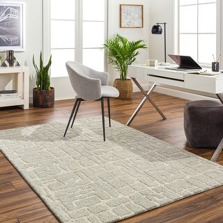 Liu Handmade Mod Color Block Wool Area Rug
