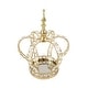 preview thumbnail 3 of 17, Crystal Bead Crown Decor Centerpiece Accent Piece Tabletop with Mirror