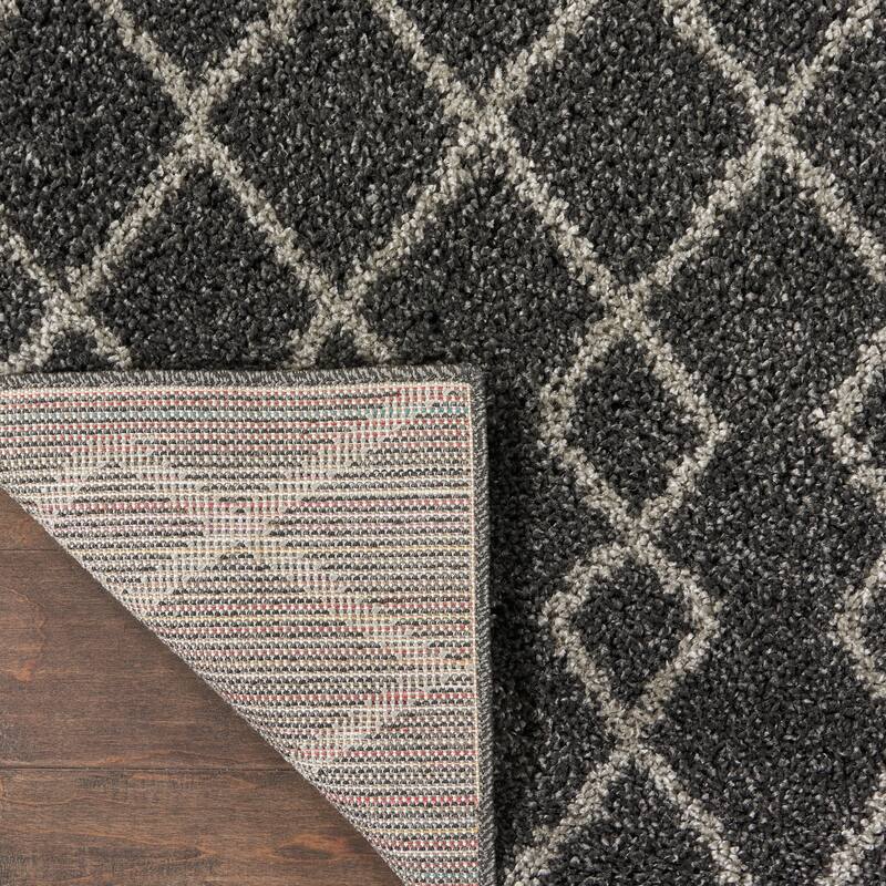 Nourison Geometric Moroccan Boho Shag Area Rug