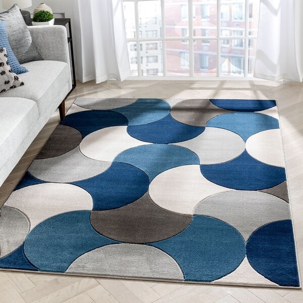 Well Woven Good Vibes Helena Modern Geometric Area Rug - On Sale