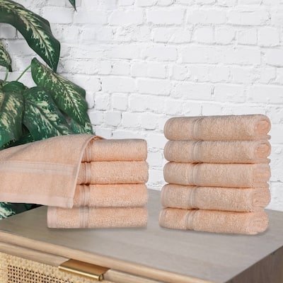 Superior Heritage Egyptian Cotton Absorbent Face Towel Set of 10