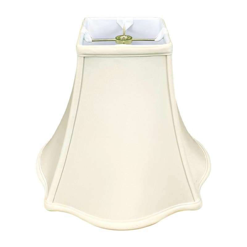Royal Designs Fancy Square Bell Basic Lamp Shade, Eggshell, 4x10x8.5 - Single