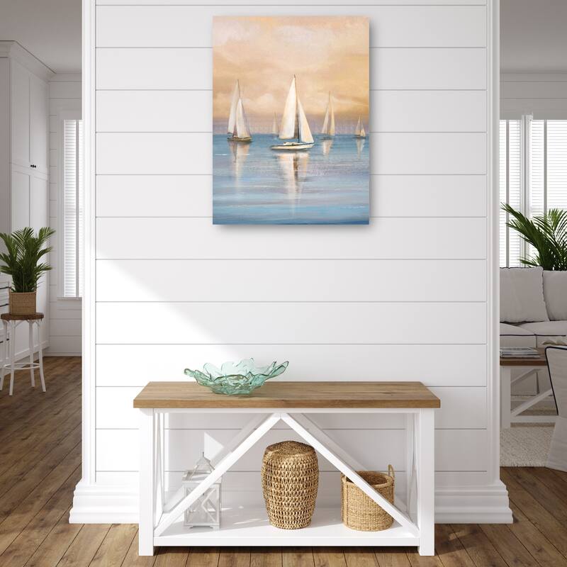 Gentle Sails By Studio Arts Canvas Art Print