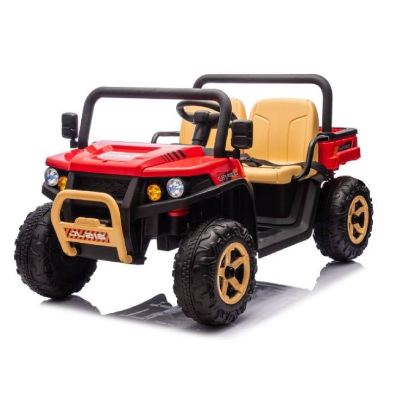 24V 2 Seater Ride On Dump Truck UTV Toy for Kids Best Gifts - Red