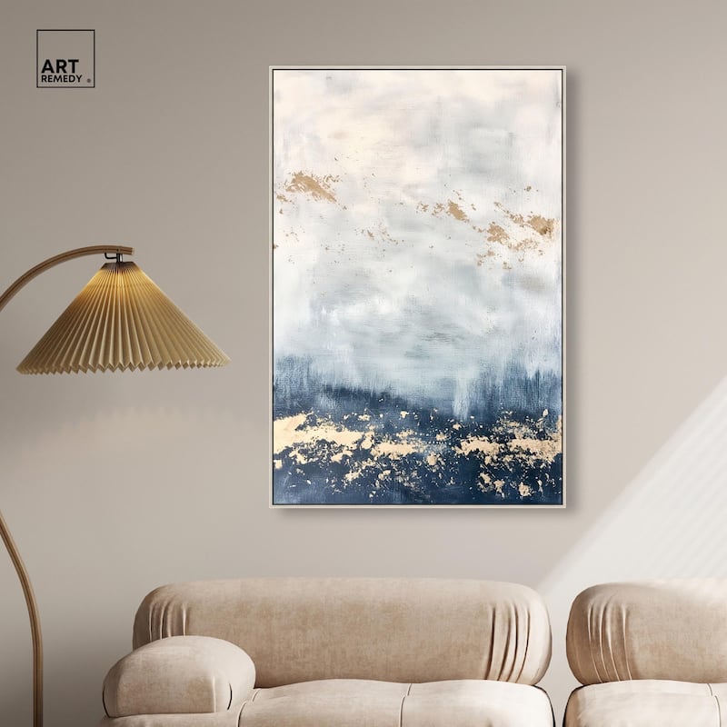 Ocean's Gold Hues II Canvas by Art Remedy