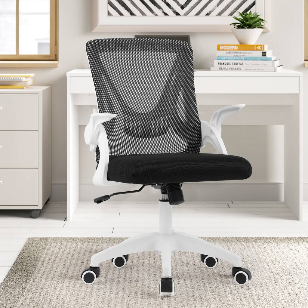 Office Chair Mid Back Ergonomic Adjustable Mesh Computer Desk Chair Executive Swivel Chair