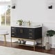 preview thumbnail 80 of 143, Altair Wildy Bathroom Vanity with White Composite Stone Top without Mirror