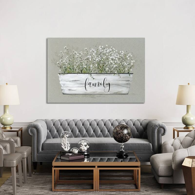 iCanvas "Bouquet Of Grace Bucket Family" by Carol Robinson Canvas Print - 40x60x1.5
