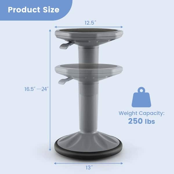 Costway Kids Active Motion Stool Ergonomic Wobble Chair with - See Details