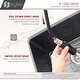 preview thumbnail 11 of 54, STYLISH Kitchen Sink Faucet Single Handle Pull Down Dual Mode Stainless Steel Polished