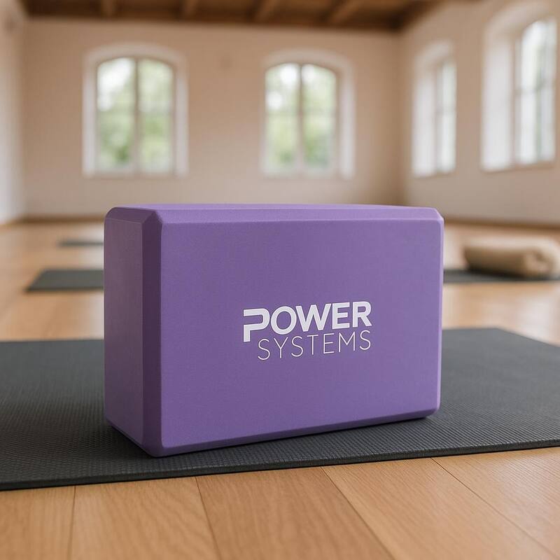 Power Systems Lightweight Yoga Block for Stretching & Pilates