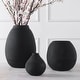 preview thumbnail 2 of 2, Uttermost Hearth Matte Black Vases, Set/3