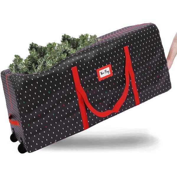 slide 2 of 28, Christmas Rolling Tree Storage Bag