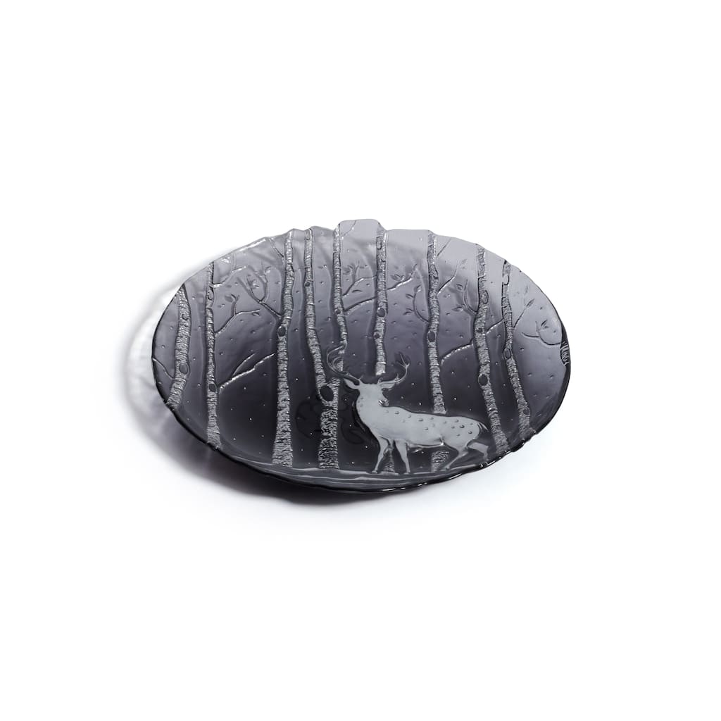 Wilderness Glass Dessert Plates, Set of 6