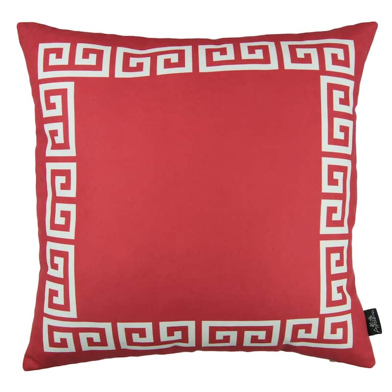Porch & Den Schmidlin Greek Key Printed Throw Pillow Cover
