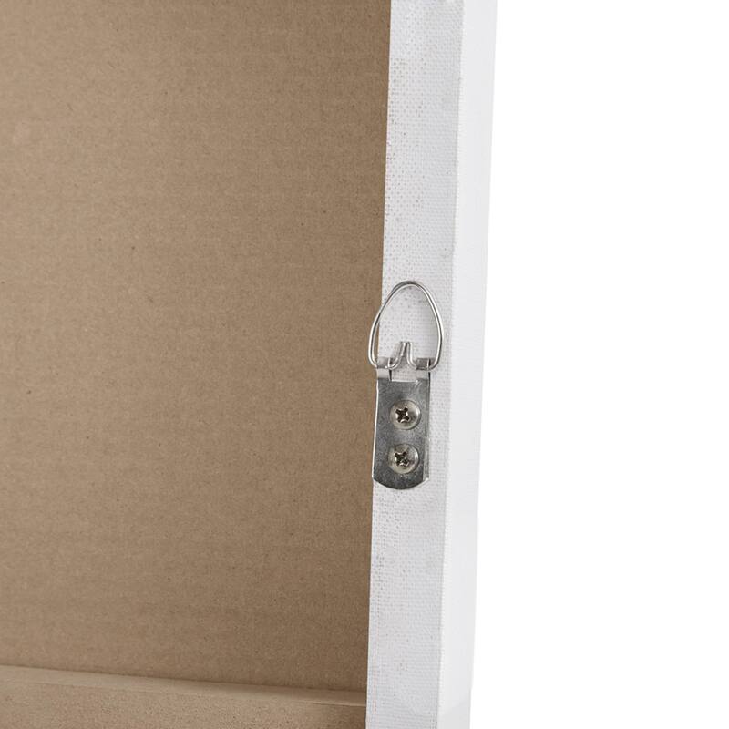 Roomfitters 3-Piece Hand Embellished Abstract Canvas Wall Art Set, Blush and Gray Textured Triptych