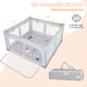 preview thumbnail 5 of 27, Honeyjoy Large Baby Playpen 50" x 50"/59" x 59" with Zipper Gate 50