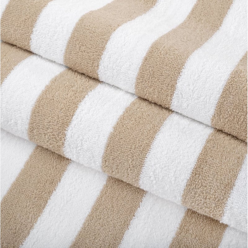 Arkwright California Cabana 4-Piece striped Beach Towel Set - 30x70