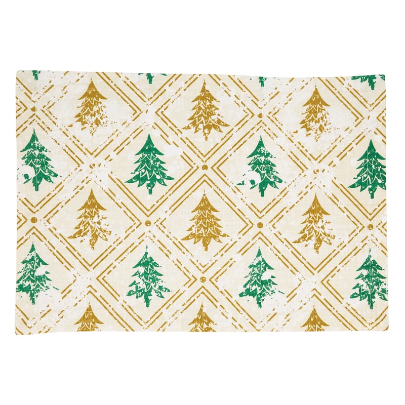 Christmas Trees Design Placemats (Set of 4)
