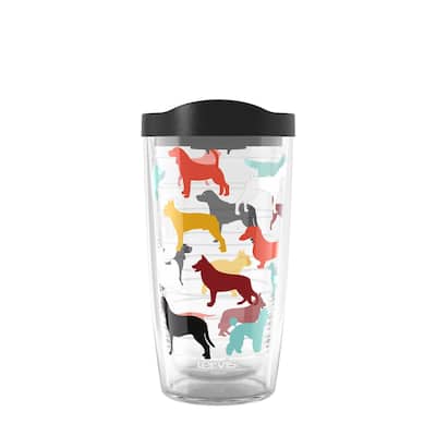 Tervis Pet Love Made in USA Double Walled Insulated Tumbler Travel 16oz, Dog Pack Love