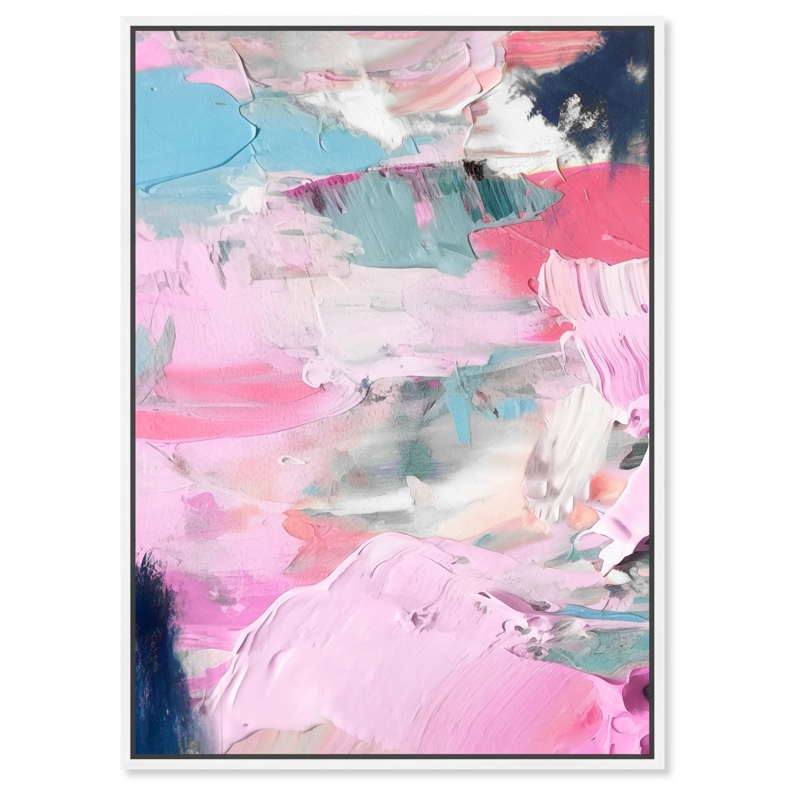 Do It All In Color Retro Modern Abstract Canvas Wall Art by Art Remedy