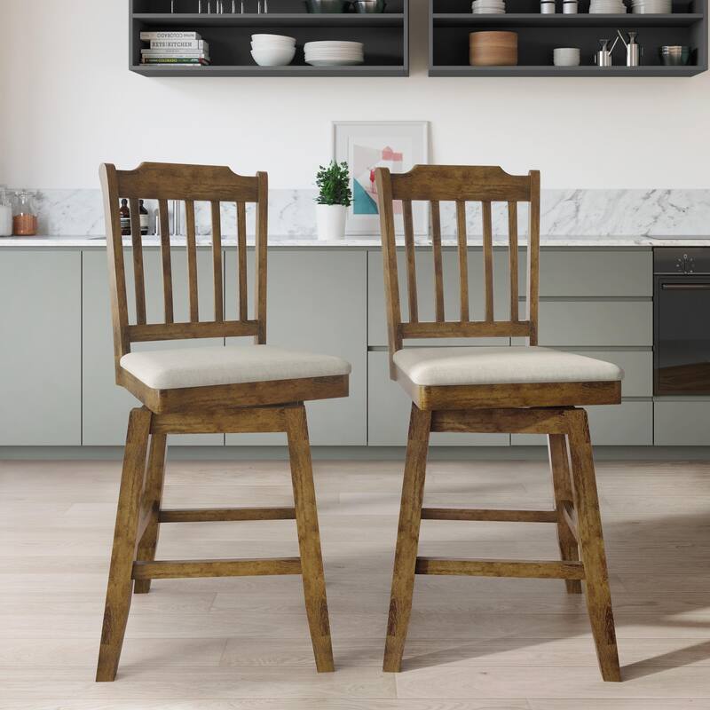 CraftPorch Classic Swivel Counter Chairs