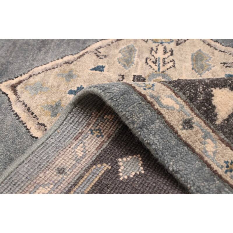 ECARPETGALLERY Hand-knotted Finest Agra Jaipur Grey Wool Rug - 8'3 x 11'2