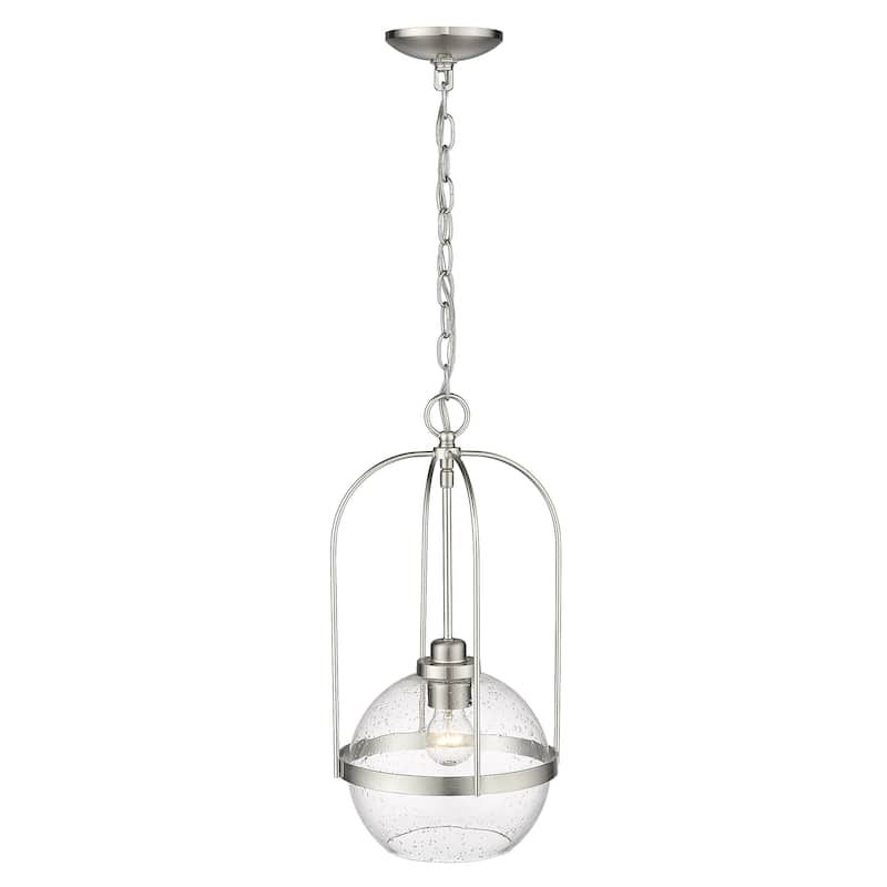 Devonshire 1-light Pendant w/ Clear Seeded Glass