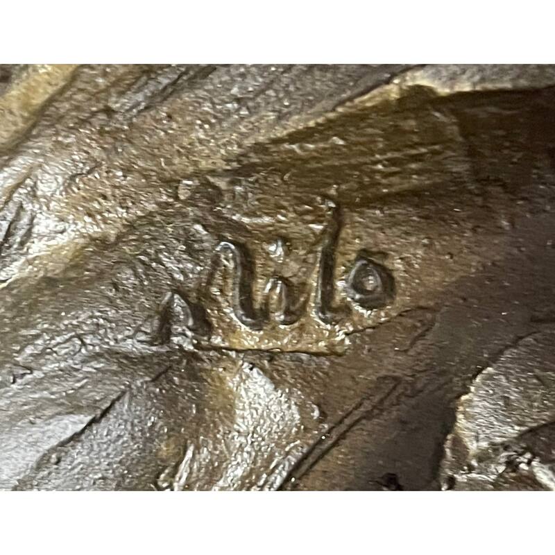 Bust Of Indian Chief Bronze Sculpture Statue Original Signed Nick Figure Art
