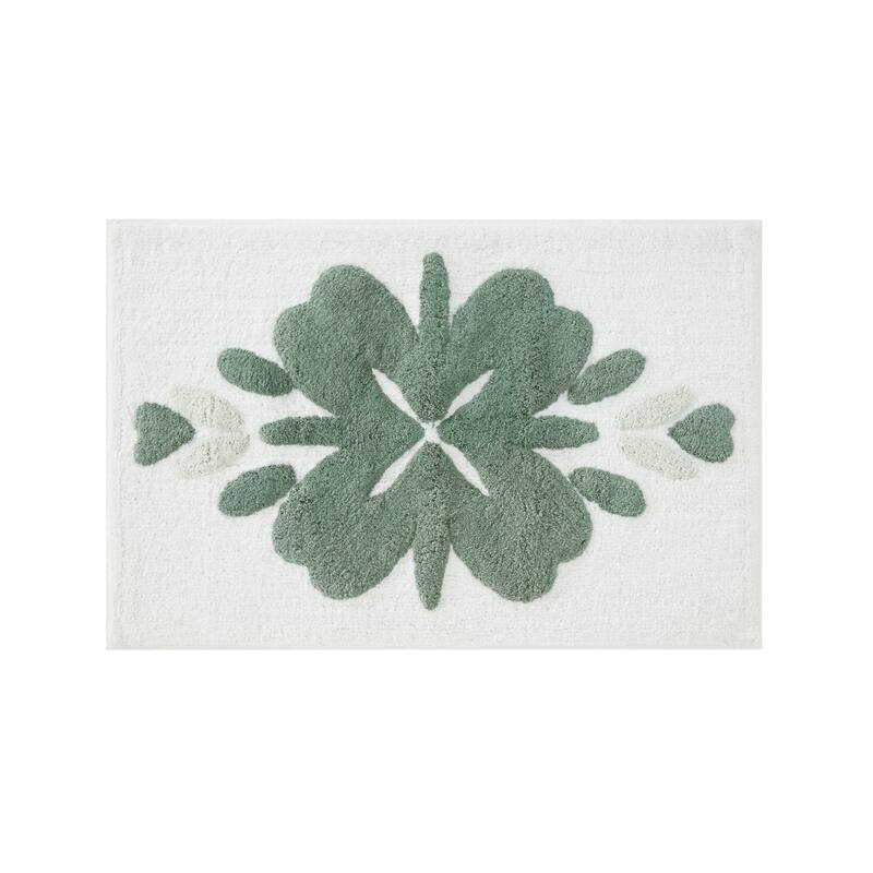 Becky Cameron 100% Cotton Floral Patterned Bath Mat