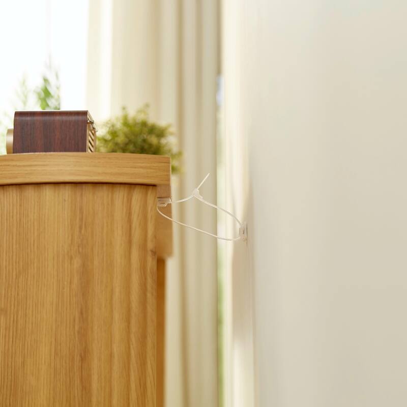 70.1" Corrugated Texture Storage Table for Entranceways