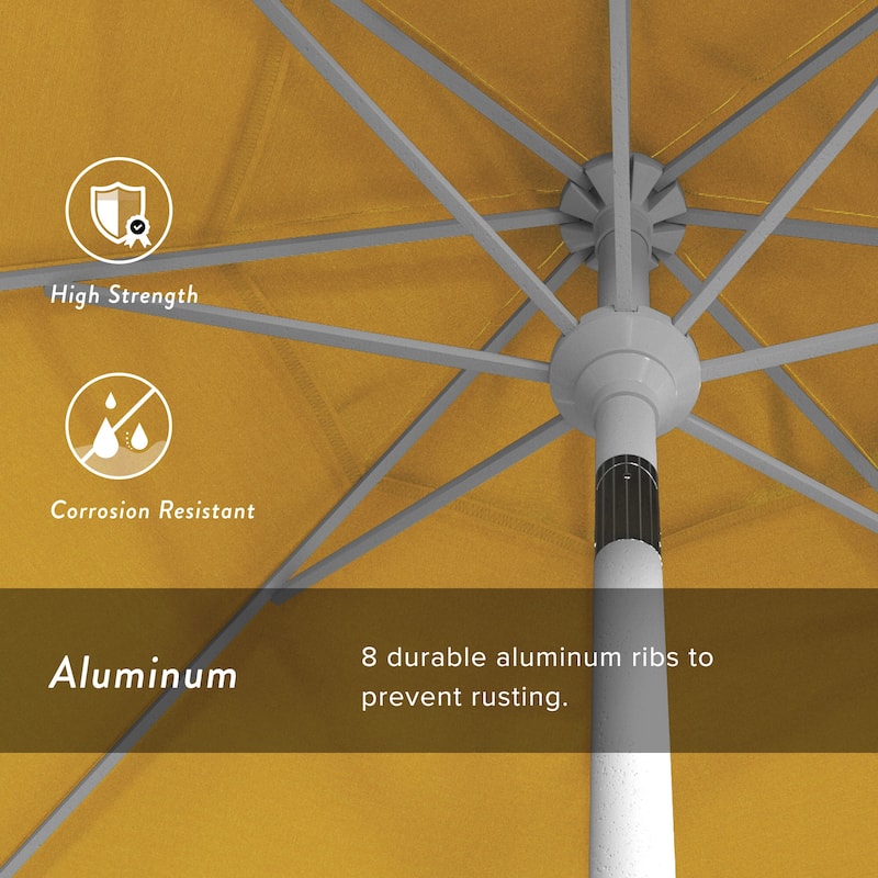 Okaloosa 9ft Deluxe Crank Lift Umbrella by Havenside Home, Base Not Included