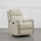 preview thumbnail 21 of 52, Jerome Swivel Glider Recliner Nursery Chair Manual Push Back Recliner