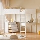 preview thumbnail 59 of 82, Teddy Fleece Loft Bed with Shelves, Drawers and Desk
