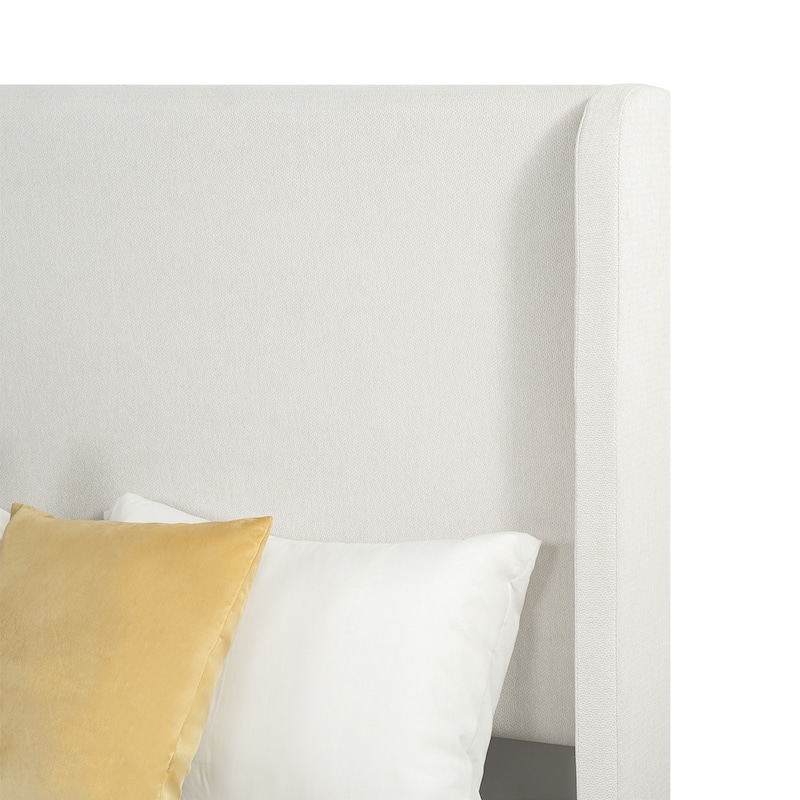 Tall Headboard Upholstered Bed Elegant Simplicity Bedroom Bed