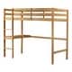 preview thumbnail 11 of 31, Twin High Loft Bed, Rubber Wood Loft Bed With Safety Guardrail, Built-In Desk, Ladder