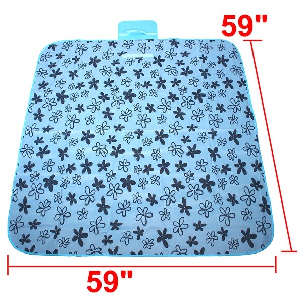 floral picnic blanket